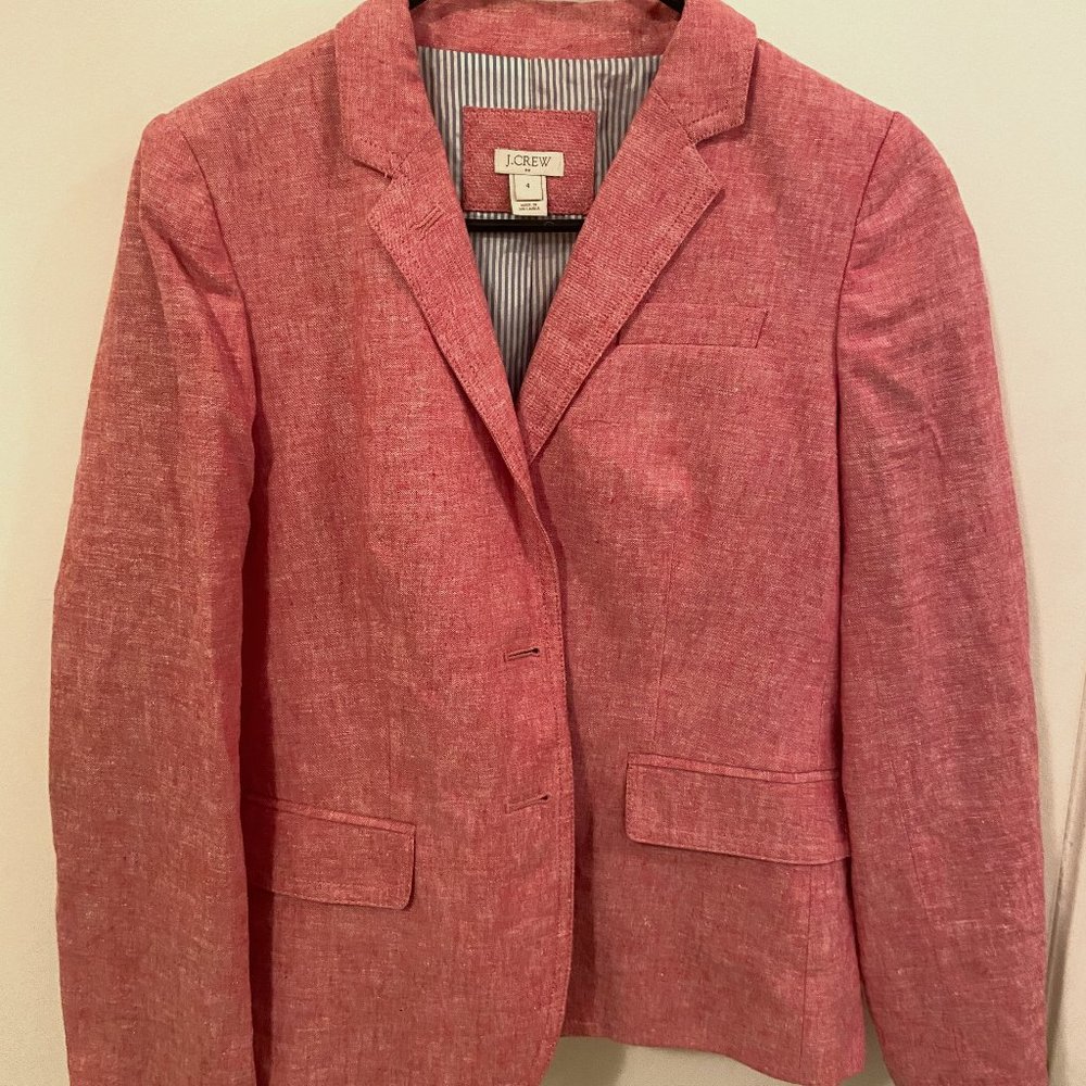 J. Crew Womens Blazer Size 4 (Pink)